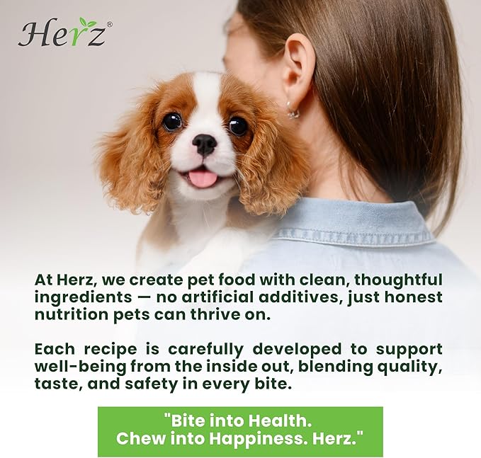 Herz Turkey Tendons for Dogs, Duo-Protein, Hypoallergenic Puppy Treats, USA-Sourced, Rawhide Free, Long Lasting Chews, Turkey Tendon & Chicken, Healthy Dog Treats for All Dogs, Strips, 3 oz Pack