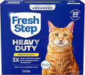 Fresh Step Heavy Duty Odor Block Advanced Multi Cat Clumping Litter with Febreze, 17.5 lb (Package May Vary)