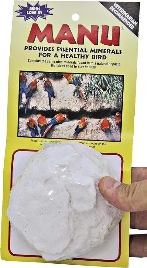 Manu 3243 Large White Mineral Clay Block for Birds