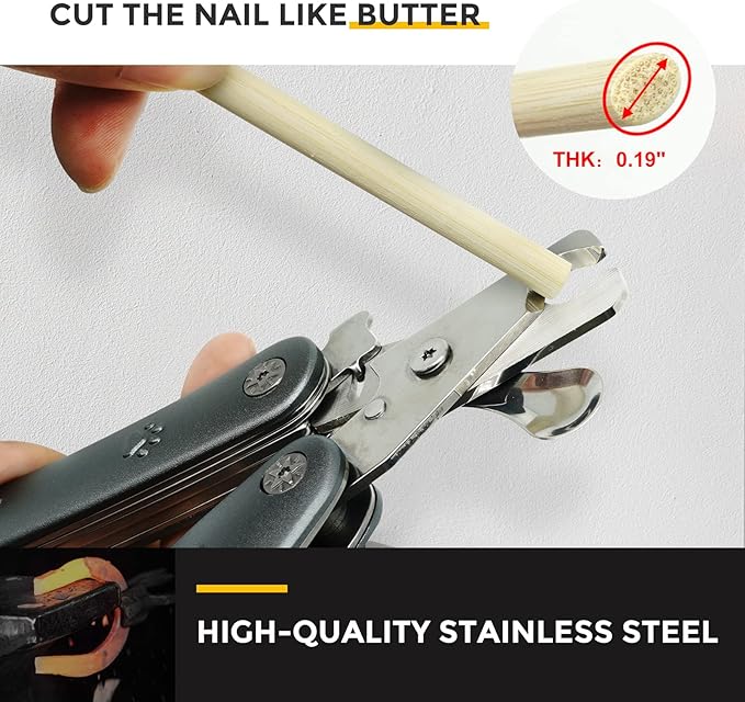 Best Dog Nail Trimmer for Anxiety Sensitive Dog, Silent Sharpest Smoothest Dog Nail Clippers for Thick Nails, Heavy Duty Professional Dog ToeNail Clipper, Build-in Comb & Nail File