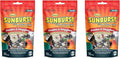 Higgins 3 Pack of Sunburst Gourmet Natural Bird Treats, 5 Ounces Each, Fruits and Veggies Flavor, for Conures Parrots and Macaws