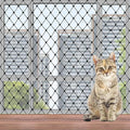 Cat Balcony Netting, Large Cat Net Pet Anti-Fall Safety Netting,Tear-Resistant, Thickened Nylon Dogs Cats Climbing Net, Pet Mesh Fence for Balcony, Stair, Window, Outdoors (10x19.7ft)