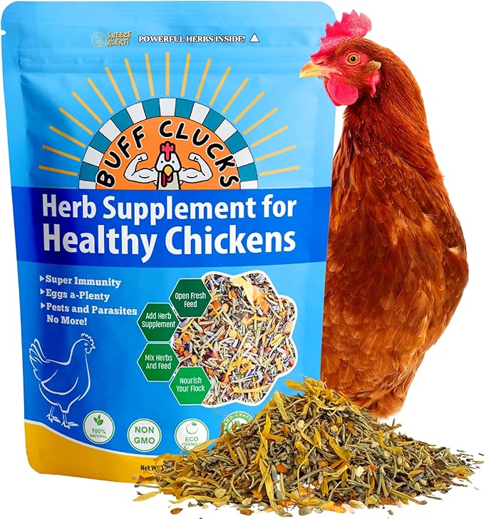 Coop-Care Bundle – Herb Treat Mix 8 oz & CoopShield Natural + DE Powder | Aromatic Forage Herbs for Chickens for Nesting Boxes & Runs