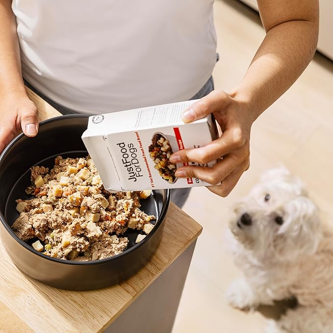 JustFoodForDogs Pantry Fresh Wet Dog Food, Complete Meal or Dog Food Topper, Chicken & White Rice Human Grade Dog Food Recipe - 12.5 oz (Pack of 24)