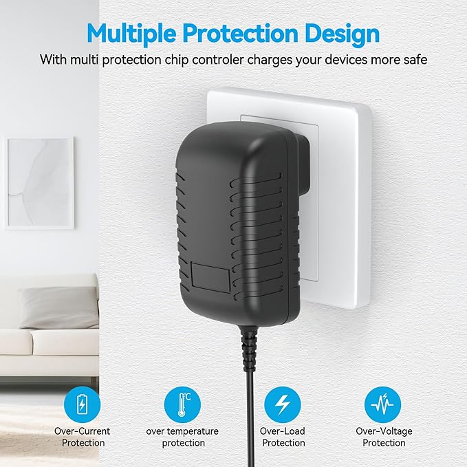 Replacement for Petsafe ScoopFree Litter Box Power Supply Charger, Compatibility PetSafe Automatic Self-Cleaning Installations Models：RFA-516 PAL00-14243, PAL00-15342, PAL00-14242