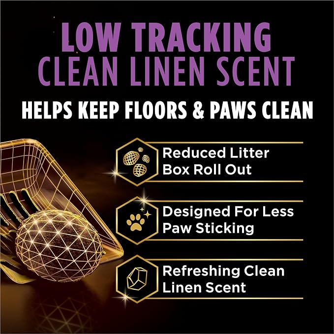 Purina Tidy Cats Performance Plus Tidy Feet Low Tracking Scented Clumping Multi Cat Litter with Clean Linen Scent - 22 lb. Box