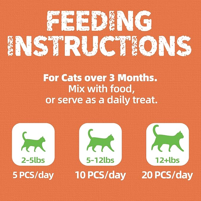 Just Try 16 OZ Probiotic Cat Treats Support Gut Health Chicken Flavor Healthy Cat Snacks Training Biscuits (Probiotic)