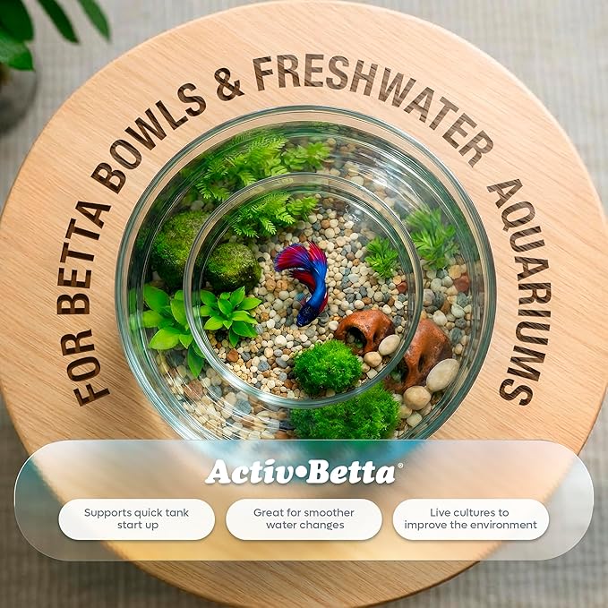 Activ Betta Bio-Activ Live Aqueous Solution – 1 Gallon – Instant Aquarium Cycling, Denitrifying Formula & Trace Elements for Betta Fish Tanks & Freshwater Aquariums