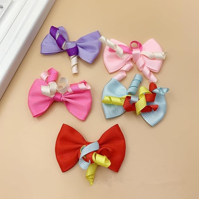 10pcs dogs Hair accessories Bows, Pet Hairstyles for Puppy Cat Cosplay Grooming Dog Pet Hair Clips Maltese Dog,Yorkie Teddy Dog hair accessories Daily
