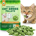 Cat Grass Treats, Freeze-Dried Cat Grass Pellets for Cats, 80g (2.82 OZ) | Natural Hairball Control, Digestive Support & Dental Care | Chicken & Fish Oil Recipe | No Artificial Additives