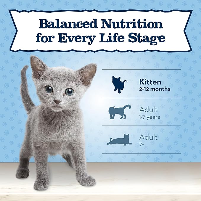 Blue Buffalo Baby Blue Natural Kitten Dry Cat Food, Healthy Growth Formula with DHA, Chicken and Brown Rice Recipe, 2-lb Bag