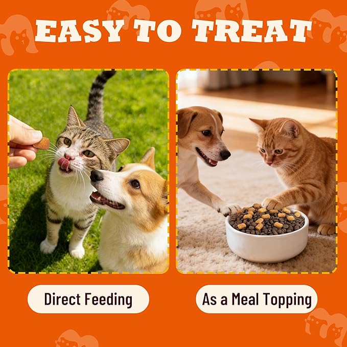 13.05oz Dental Treats for Cats & Small Dogs - Healthy Cat Teeth Cleaning Treats for Freshens Breath and Controls Tartar - Crunchy Dental Chews for Puppy Training Snacks