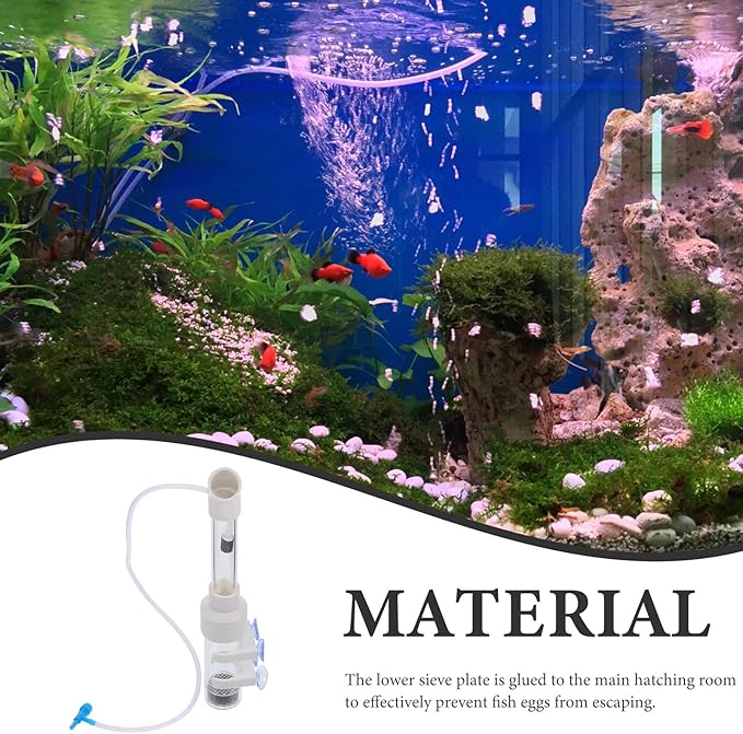 Aquarium Fish Egg Incubator for Cichlid Breeding, 40mm Hatchery Tank Accessory, Tropical Fish Breeding Supply for Home and Professional Aquariums Random Style