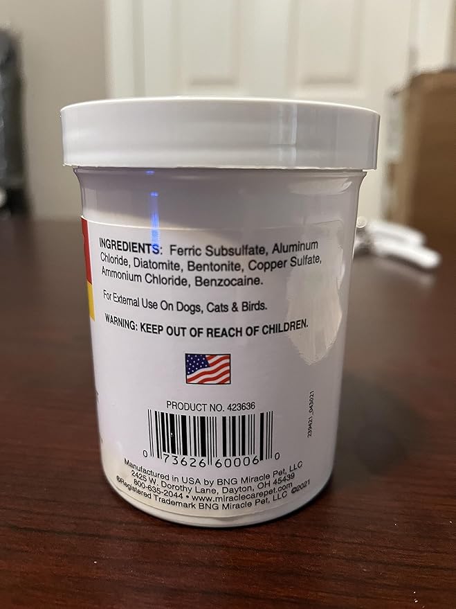 GIMBORN Kwik Stop Styptic Powder Dog Cat & Bird Nail Care (Kwik Stop Powder - 6 oz)