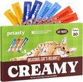 Lickable Cat Treats, High Moisture Hydrating Creamy Puree Squeeze Tubes, Variety Pack, 20 Tubes 0.5oz, Grain-Free, Omega Oils & Vitamin E, Skin & Coat Health, Digestive and Immune Support