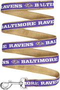 Pets First NFL Licensed Baltimore Ravens Pet Leash, Size Small – Durable Satin Dog & Cat Walking Strap and Pet Tether with Embroidered Team Name & Logo