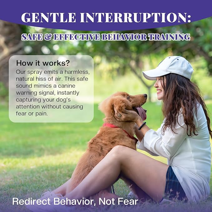 Dog Corrector Spray for Training: 90mL 2 Pack Air Sound Deterrent to Stop Barking & Jumping, Not Bitter Apple Spray - Behavior Tool for Pet Owners