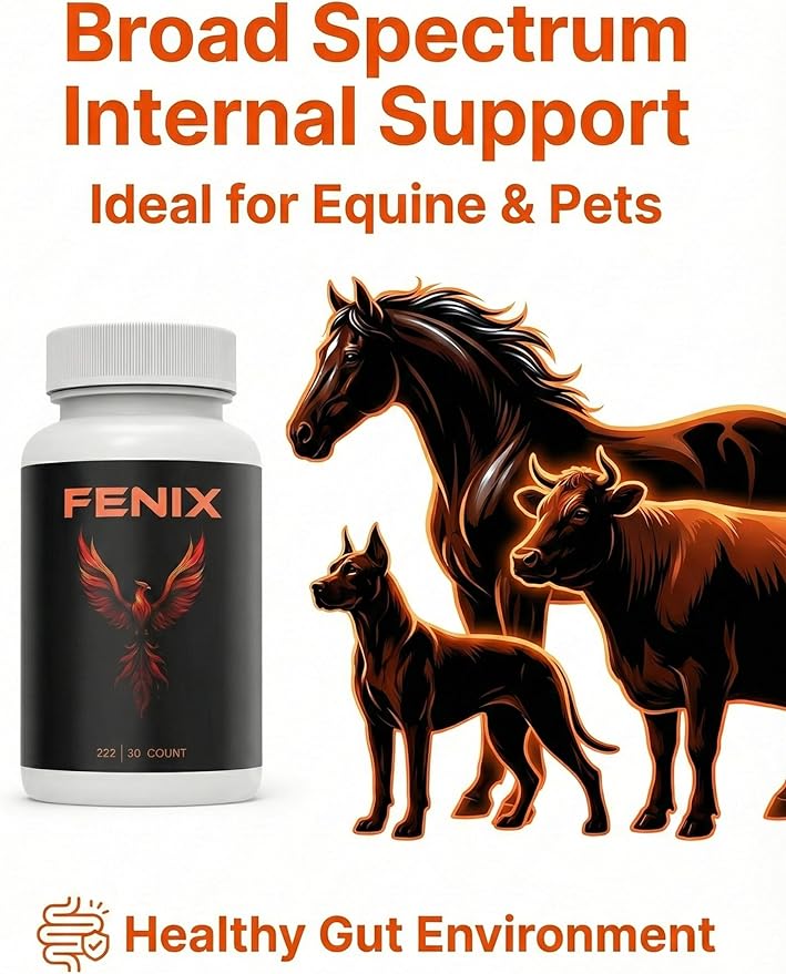 Pure 222mg Animal Health Support Formula - 60 Precision Units - Advanced Internal Care for Pets & Livestock