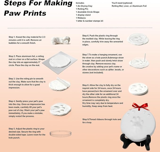 Sleeping Cat Urn for Ashes with Paw Print Kit, Capacity 0.5L, Carefully Handmade Resin Pet Urns for Cats, Thoughtful Pet Loss Gifts and Cat Memorial for Ashes Keepsake (White)