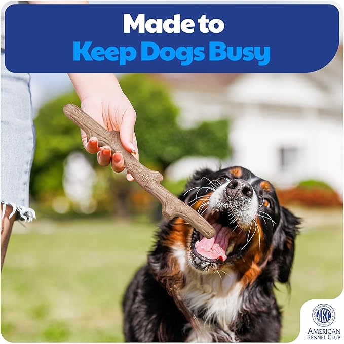 American Kennel Club Training Wood-Infused Dog Chew Toy – Moderate Chewers, Durable & Long-Lasting, Supports Dental Health