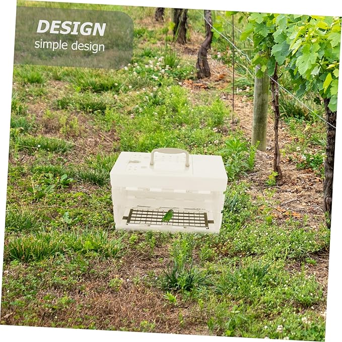 Kisangel Portable Bird Carrier Cage for Travel Multifunctional Parrot Cage Handle Lightweight for Small Birds for Outings and Hiking