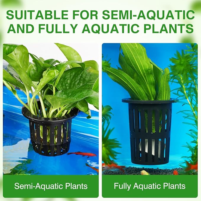 Borlech 2025 New Upgraded Large Aquarium Plant Holder with 1.57-inch Extension Hooks and Suction Cups for Fish Tank Aquaponic Plant Cultivation and Aquascape Accessories Decorations (4 PCS)