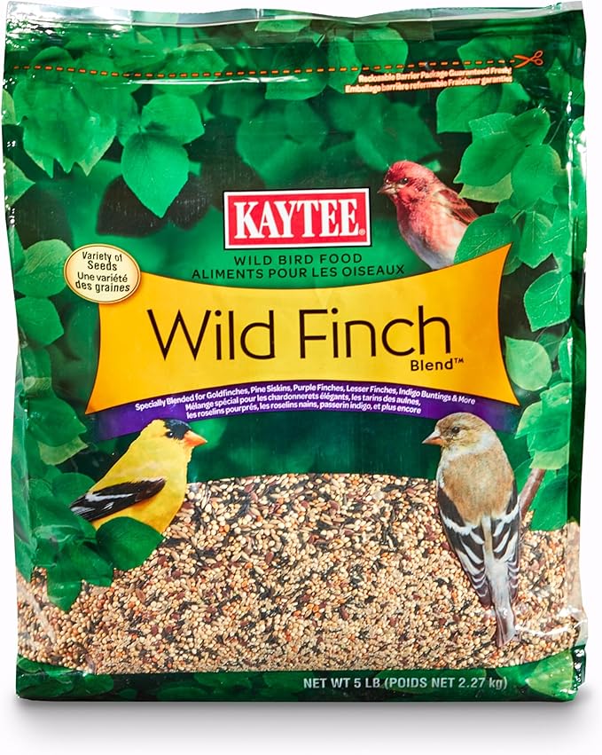 Kaytee Wild Finch Bird Food Stand Up Bag, 5 Pounds
