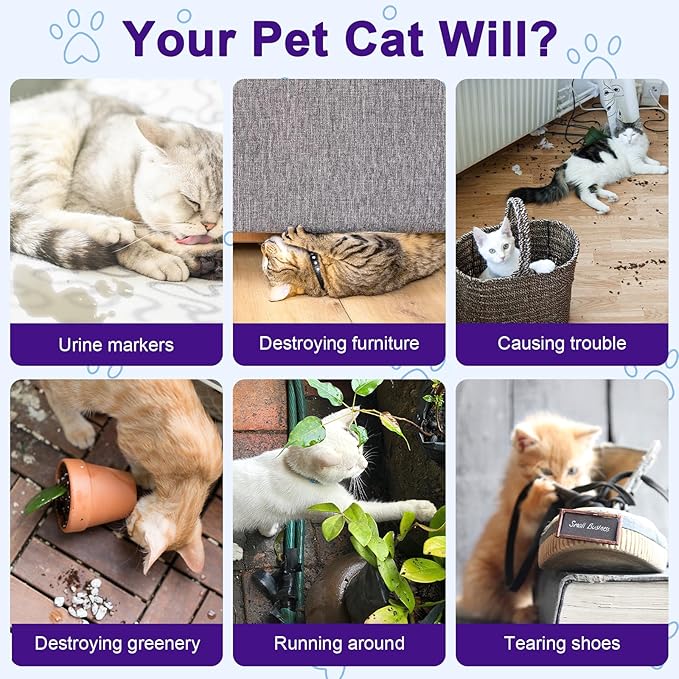 Cat Deterrent Spray - Natural Safe Cat Repellent Spray for Furniture Protection,Effective Indoor & Outdoor Training Aid to Stop Pee Spraying, Chewing & Scratching (2 Pcs)