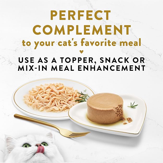 Fancy Feast Purina Appetizers Grain Free Wet Cat Food Complement White Meat Chicken Appetizer in a Savory Tuna Broth Cat Food Topper - 1.1 oz. Trays,(Pack of 20)