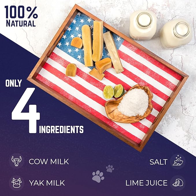 Devil Dog Pet Co. Himalayan Yak Cheese Dog Chews, Extra Large - 3 Pack, 100% Natural & Healthy, Lactose-Free, Long-Lasting Dog Treats, Premium Yak Milk Chew Bones for Dogs