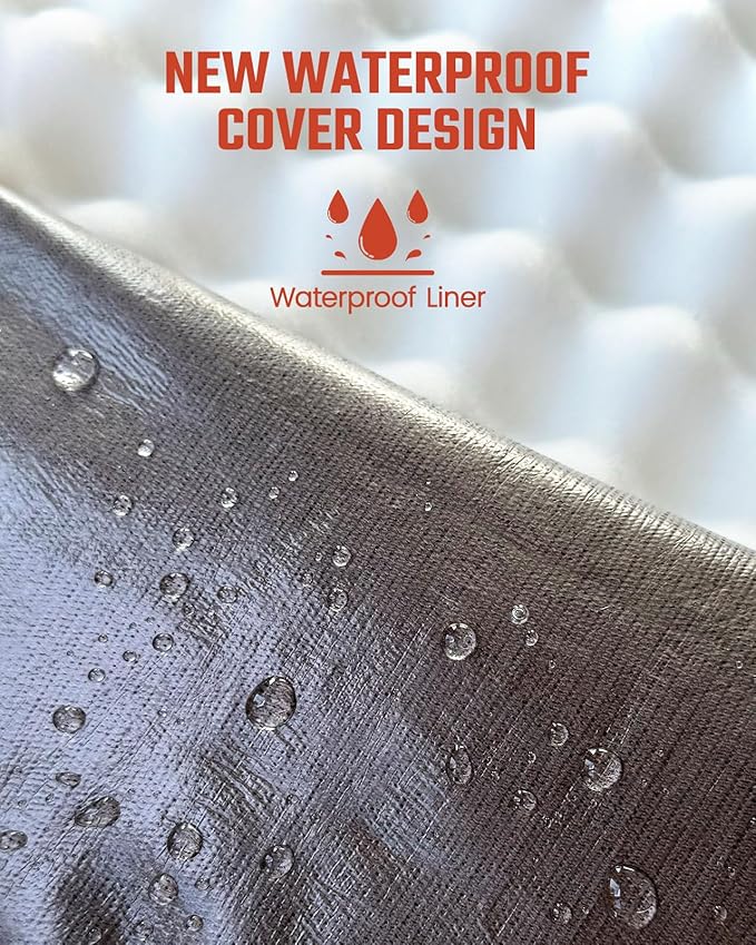 Orthopedic Dog Bed for Large Sized Dogs, Waterproof Supportive Egg Crate Foam Medium Dog Couch, Pet Bed with with Removable Bolsters, Washable Cover Non-Slip Bottom, (36''×26''×7.5'')