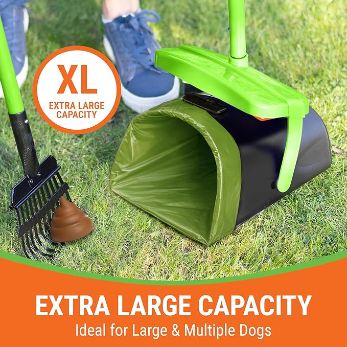 Pupzle Bags for Arm & Hammer, FUSBUNTY, MXF, and TIMINGILA Pooper Scoopers, 40 Pooper Scooper Bags Refill for Swivel Bin, Black (Green)