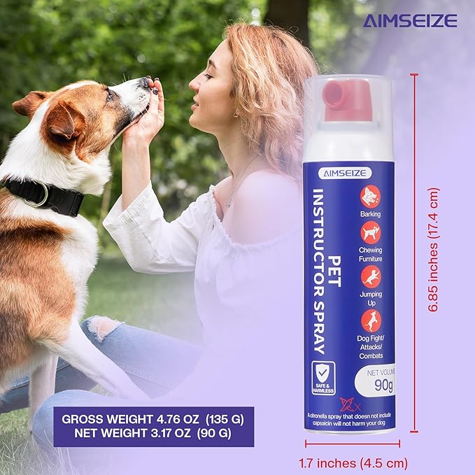 Dog Corrector Spray for Training: 90mL 2 Pack Air Sound Deterrent to Stop Barking & Jumping, Not Bitter Apple Spray - Behavior Tool for Pet Owners
