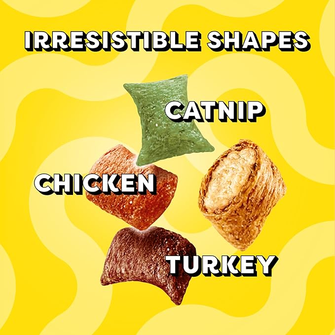 Temptations Cat Treat ShakeUps, Crunchy and Soft Cat Treats, Clucky Carnival, 2.47 oz. Pouches (Pack of 12)