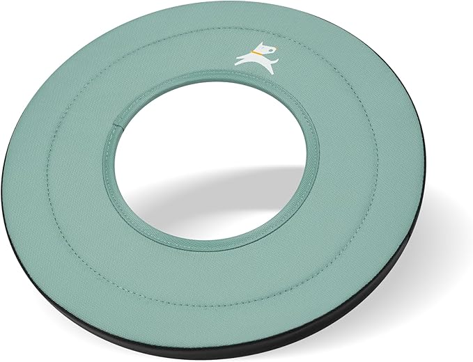 OllyDog Super Flyer Dog Frisbee Toy, 11" – Durable, Lightweight & Water-Resistant Flying Disc – Soft on Teeth & Gums – Floats on Water – Outdoor Fetch Toy for Medium & Large Dogs (Surf)