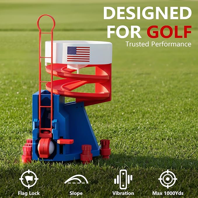 Golf Ball Dispenser, Golf Ball Launcher Pro, Automatic Golf Ball Dispenser & Launcher Pro, High-Capacity Hands-Free Practice Machine