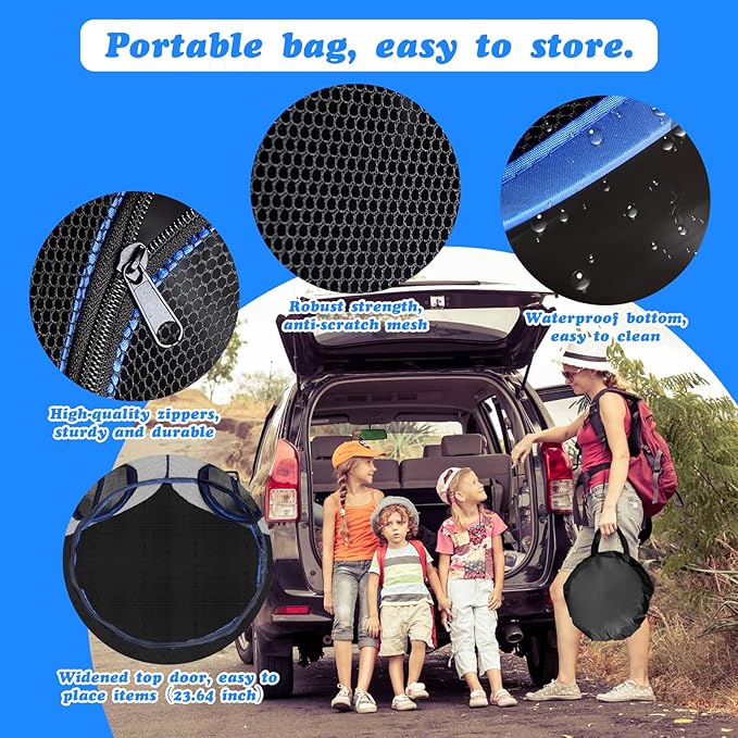 Outdoor Cat Enclosures Playground with 2 Circle Playpen Tunnels Catio, Outside House Include Portable Tent for Cats, Kitty and Small Animals - Indoor Outdoor Fence with Top Cover