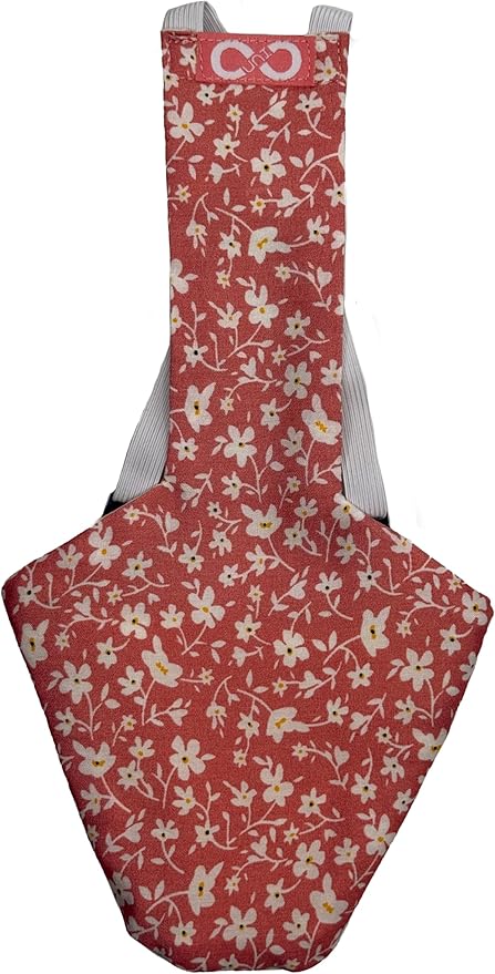 Chicken Diapers Duck Diaper Diaperalls for Hens, Roosters, Ducks, Ducklings - Reusable, Adjustable by Uni Infinity (Pink Floral, Duck Medium, 1, Count)