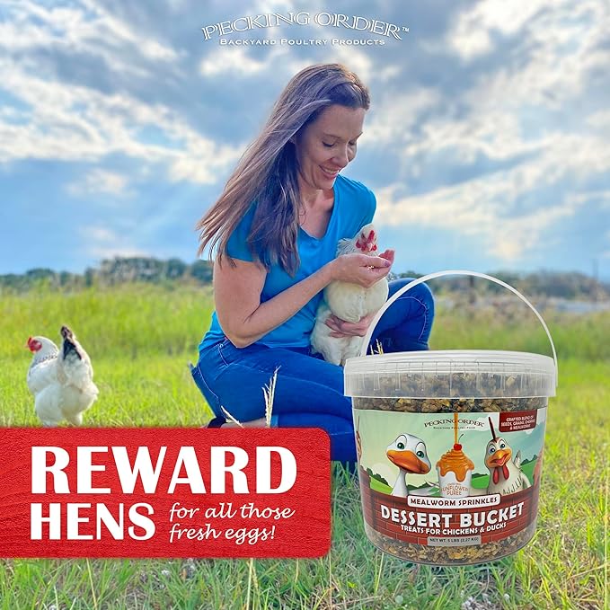 Pecking Order Dessert Bucket Mealworm Sprinkles - 5 LB
