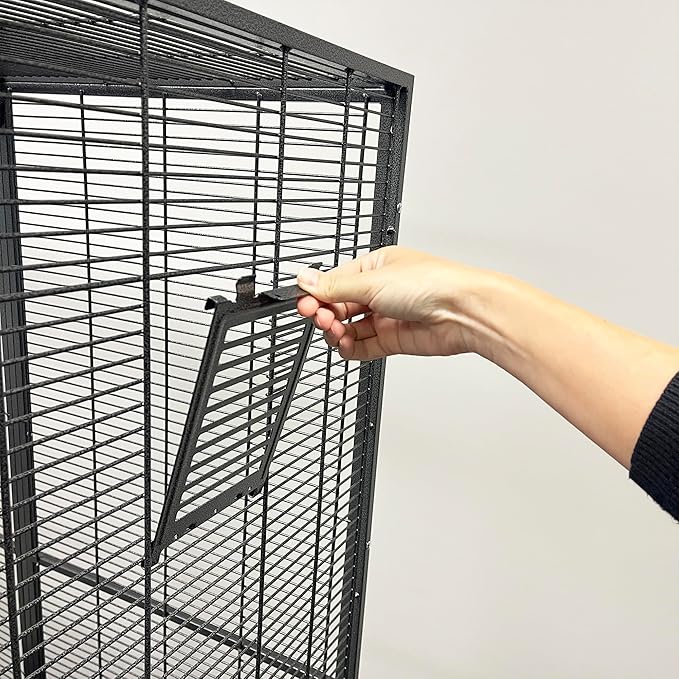 Exotic Nutrition Borneo Small Animal Cage - for Sugar Gliders, Squirrels, Marmosets & Other Small Pets (Cage + Add-On)