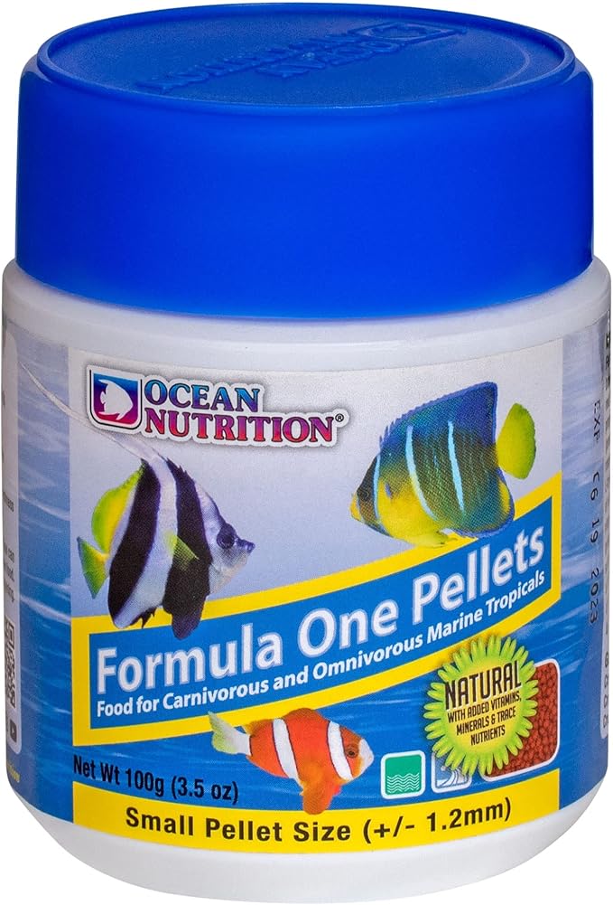 Ocean Nutrition Formula One Pellets 3.5-Ounces (100 Grams) Jar - Small Pellet Size