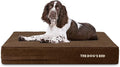 The Dog’s Bed Orthopedic Memory Foam Dog Bed Mattress, Plush Fabric, Brown Plush, Large, 6-Inch