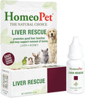 HomeoPet Liver Rescue, Safe and Natural Liver-Support Supplement for Cats, Dogs, and Other Small Animals, 15 Milliliters