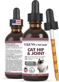 NODENS Cat Hip and Joint Liquid Glucosamine for Cats with Chondroitin – 100% Natural Cat Joint Supplement for Senior Cats Pain Relief Anti-inflammatory for Improved Joint Flexibility & Mobility 2oz