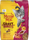 Meow Mix Gravy Bursts Savory Chicken Flavor Mix with Gravy Filled Pieces, Dry Cat Food, 13.5 Pound Bag