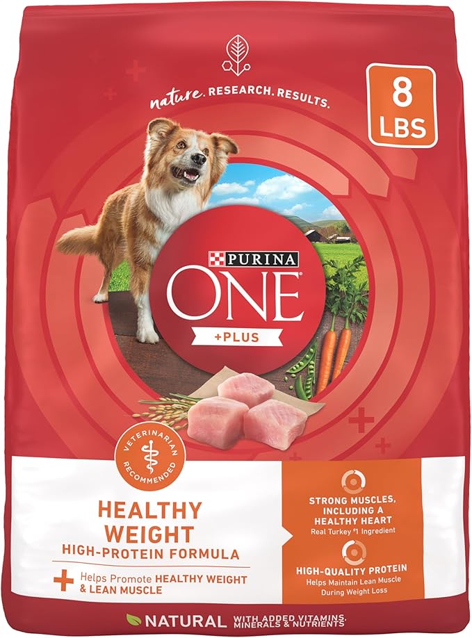 Purina ONE Plus Healthy Weight High-Protein Dog Food Dry Formula - 8 lb. Bag