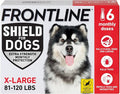 FRONTLINE Shield Flea & Tick Treatment for X-Large Dogs 81-120 lbs. Count of 6