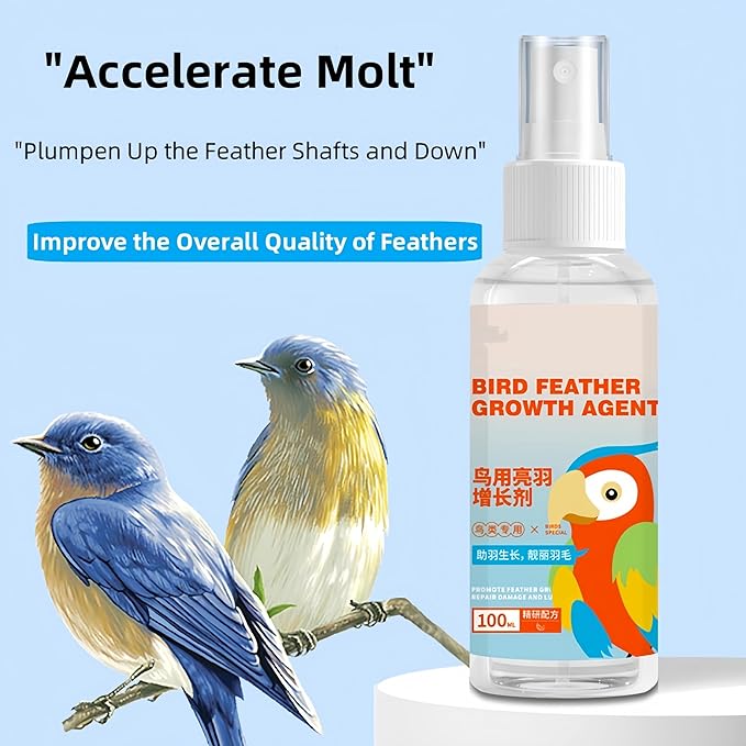 Enriched Formula Bird Spray for Enhanced Feather Health - Avian External Spray Solution