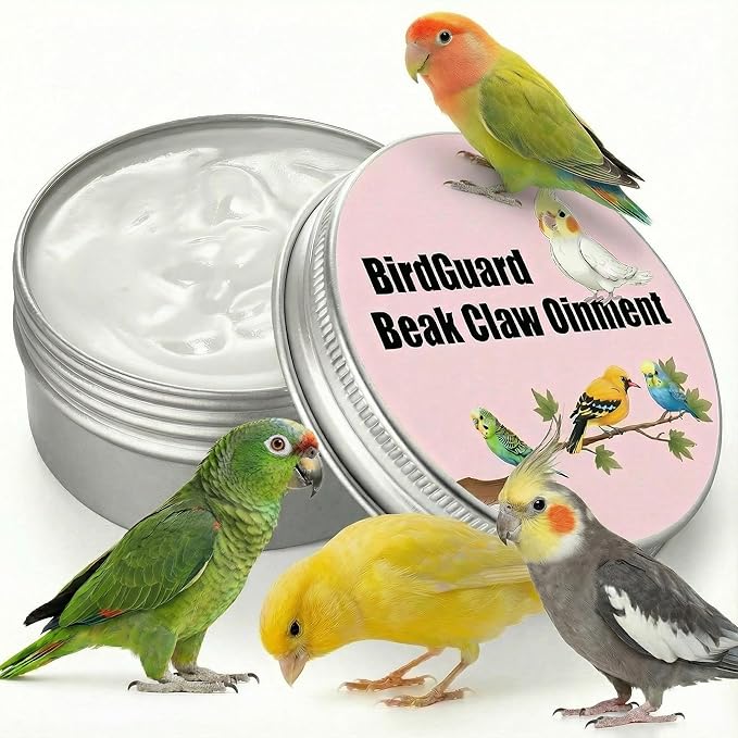 Bird Beak Oil & Feet Ointment for Parrots – Beak Moisturizer, Dry Skin Relief & Claw Repair for Budgies, Cockatiels & Small Birds (Big Size Edition)