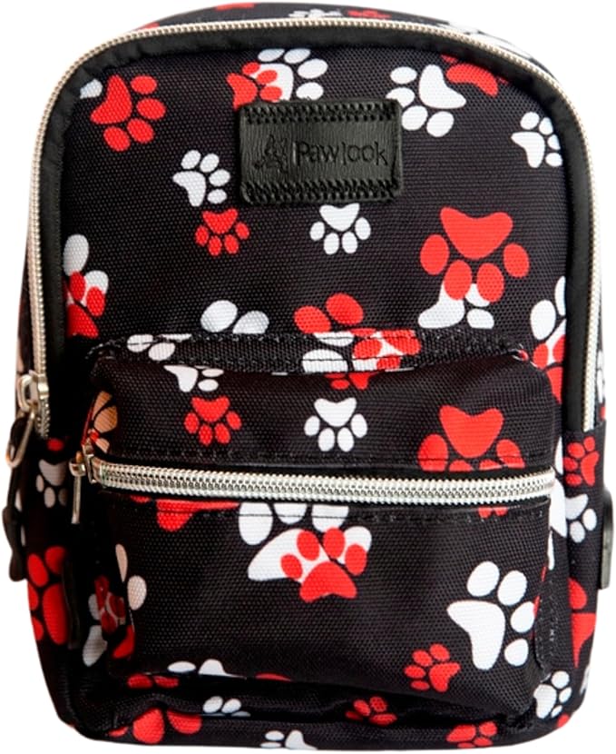 Pawlook Dog Backpack Harness – Street Smart | Waterproof, Adjustable, Breathable – Leash Attachment D-Rings, Poop Bag Pocket – Small & Medium Dogs – 8 Styles Paws Up Medium